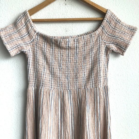 Roxy Pretty Lovers Off The Shoulder Midi Dress L - Picture 8 of 11